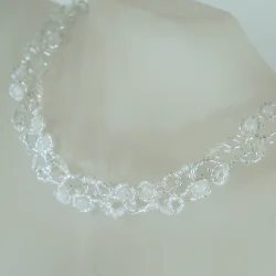 Necklace Gold filled 14K - Arabesque Moonstone-Diaphanous white - Necklace Gold filled 14K - Gold filled 14K